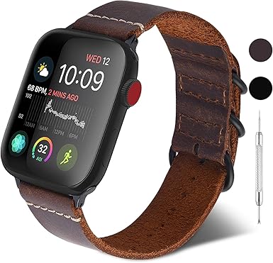 GerbGorb Correa de cuero para Apple Watch Series SE/6/5/4/3/2 ...