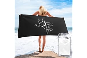 UIGFDSF Judo Throw Quick-Drying Towel - Ultra-Soft Microfiber Travel and Sports Towel with Carabiner 27.5"x55"
