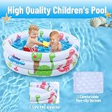Marvellous Inflatable Paddling Pool 60cm 3 Ring Portable Baby Outdoor Indoor view 4