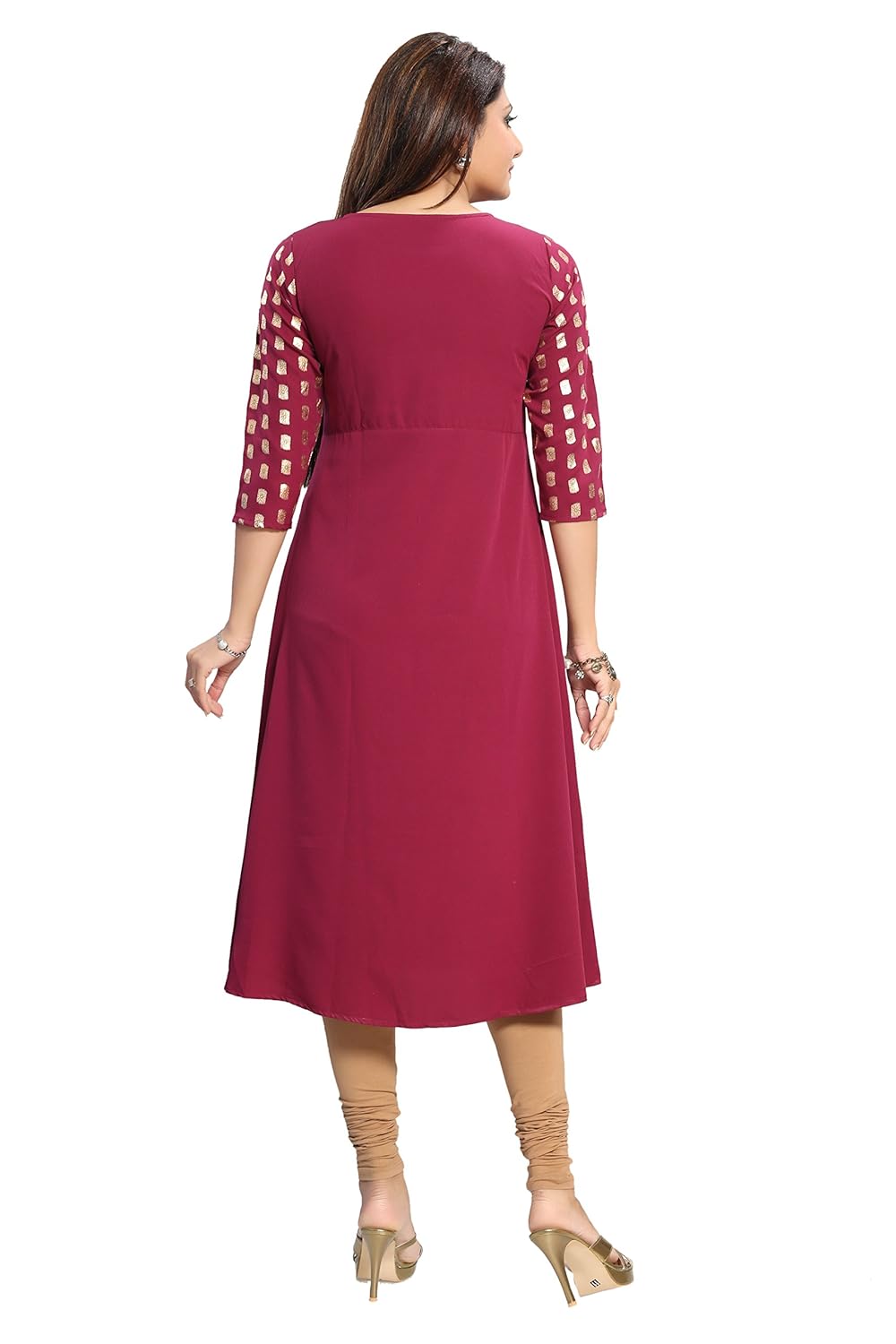 alc creation women's crepe a-line kurti