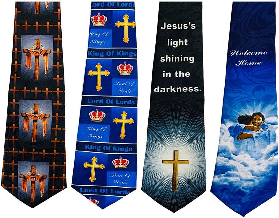 Steven Harris Pack Of 4 Mens Christian Religious Neckties