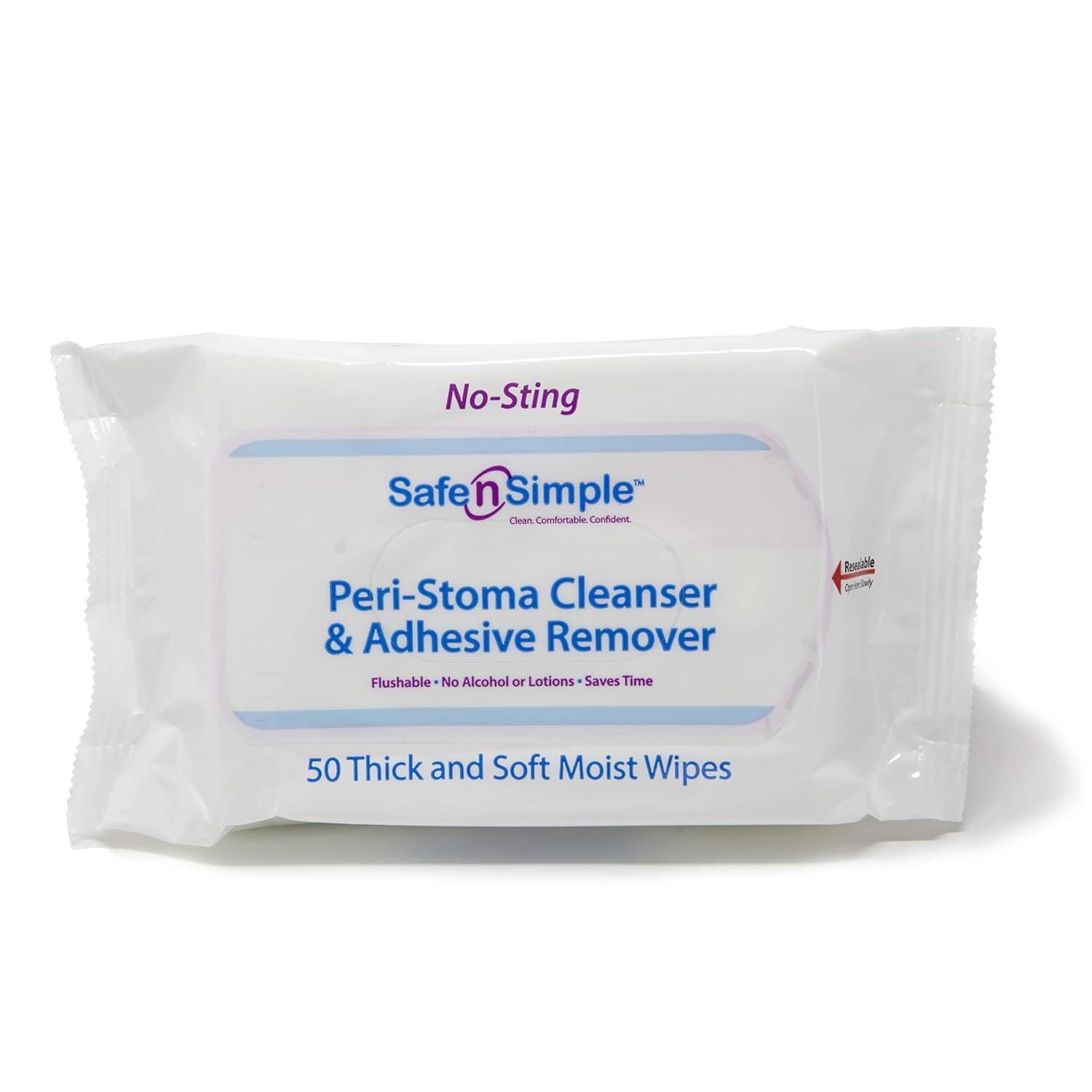 Buy Safe n' Simple PeriStoma and Adhesive Remover Wipe 50 Count Online