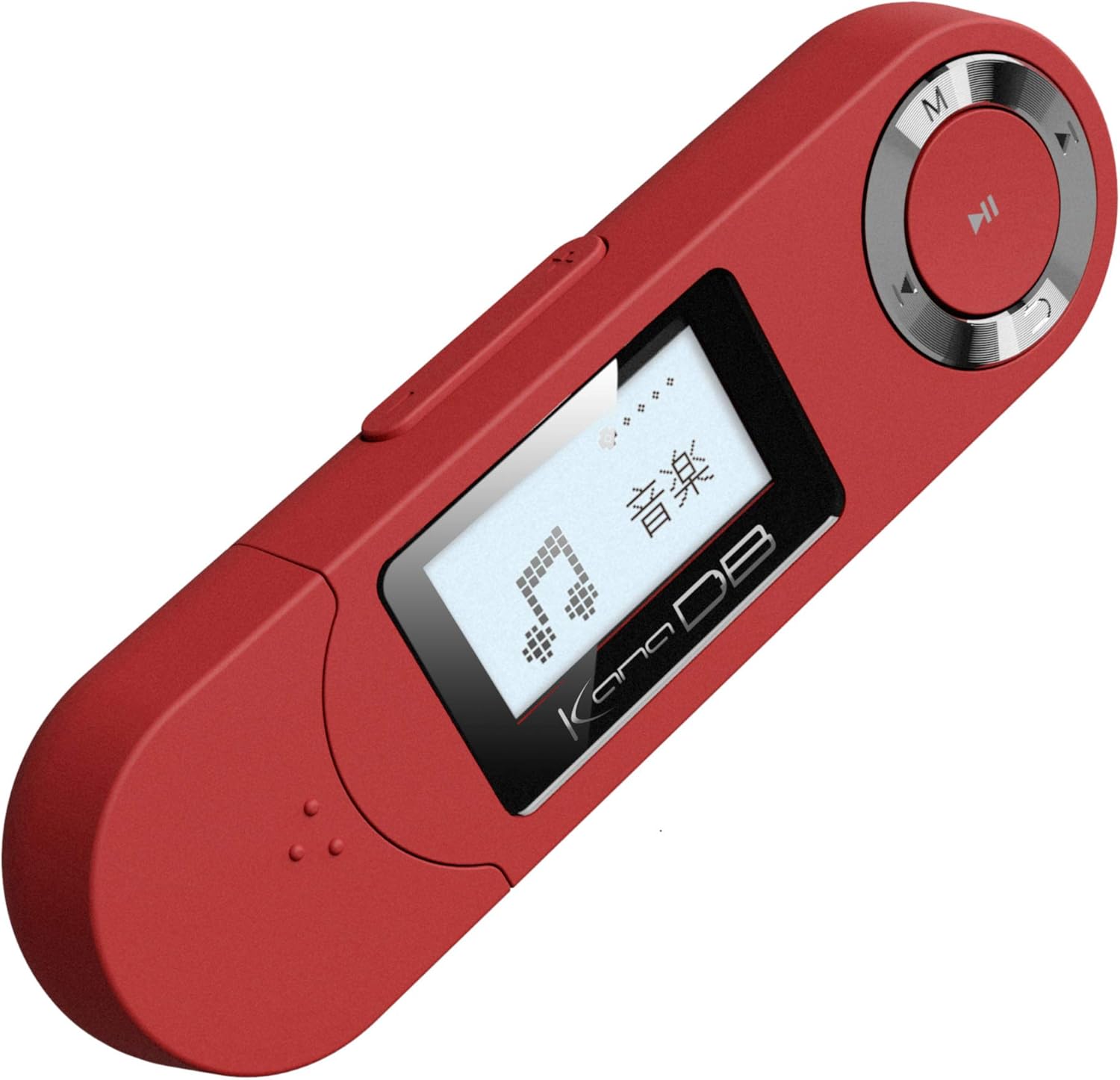 Amazon グリーンハウス MP3プレーヤー 小型軽量 乾電池対応 ワイドFM 8GB内蔵 GHKANADBSEC8RD