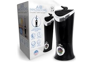 Air Innovations Ultrasonic Quiet 1.70 Gallon Cool Mist Aromatherapy Digital Humidifier with 5 Settings for Large Rooms up to 