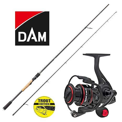 Dam Profi Forellen Angelset Combo - Dam Spinnrute 1,68m & Dam Angelrolle