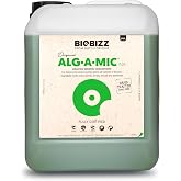 BioBizz Alg-A-Mic Organic Seaweed Liquid Plant Supplement, 5L | Cold-pressed seaweed revitalises stressed plants and boosts chlorophyll, foliage and blooms. For soil, coco and hydroponics.