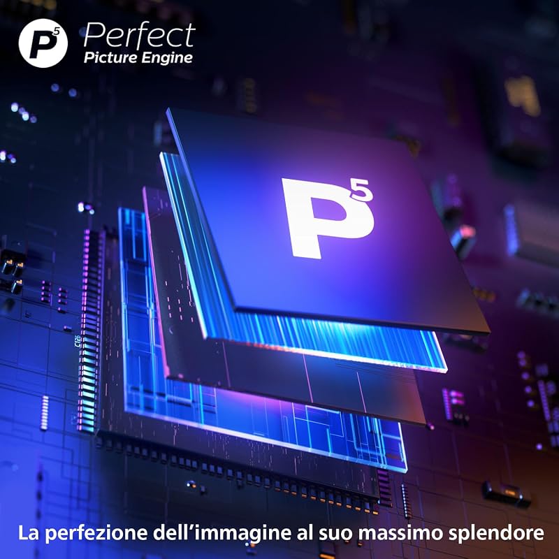 Ambilight 'The One' 55PUS9010 QLED 4K Smart TV - Display 55’’ con processore P5 Perfect Picture Ultra HD, Titan OS, Dolby Vision e Dolby Atmos Sound