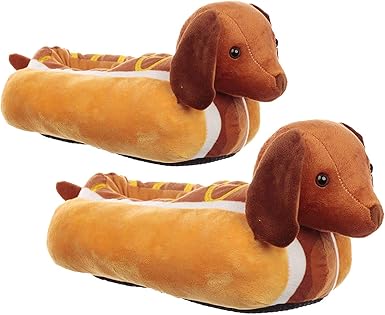 Puckator Unisex Weiner Dog Slippers 