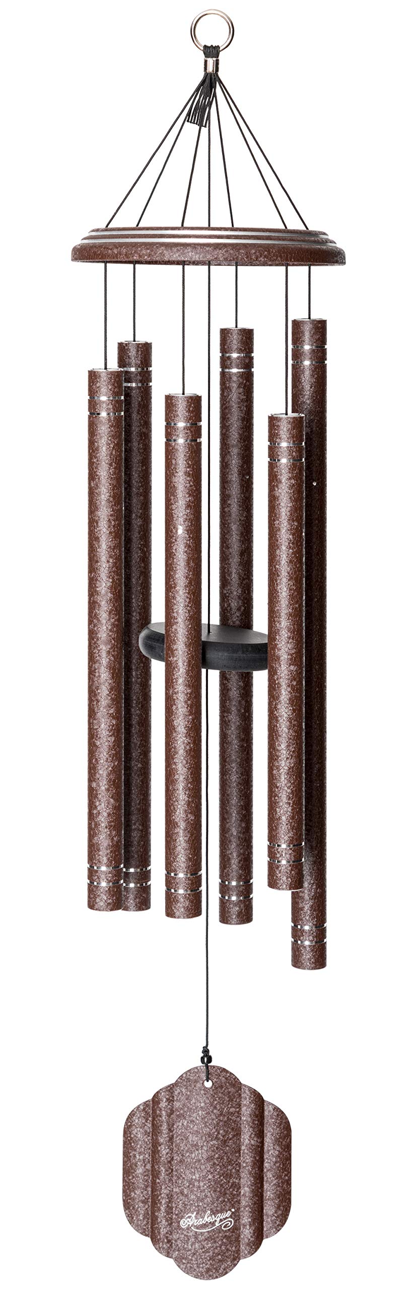 Arabesque by Wind River - 36 inch Chocolate Diamond Wind Chime for Patio, Backyard, Garden, and Outdoor Decor (Made in The USA)