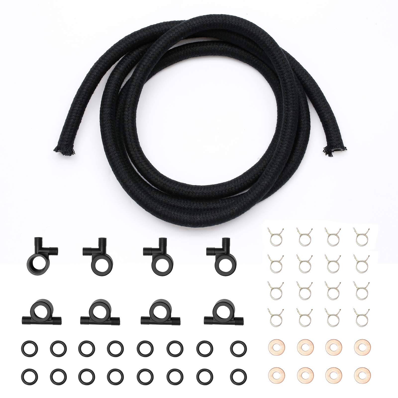 Photo 1 of Diesel Fuel Injector Return Line Kit Compatible with 1989-1994 Ford Non-Powerstroke 7.3L