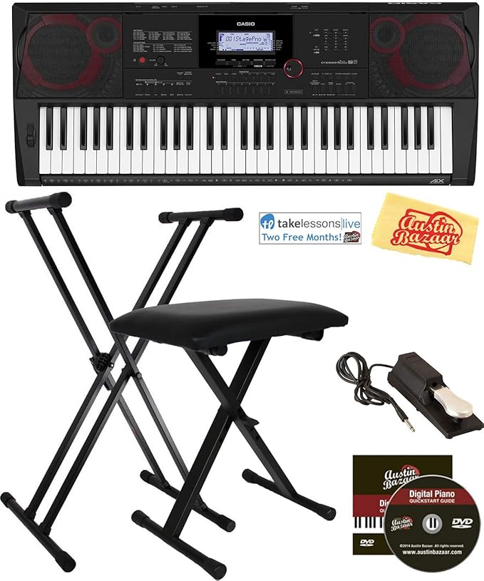 Casio CTX3000 Keyboard Bundle with Adjustable Stand Amazon.in