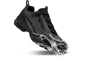 LEDINEY Mens Hiking Shoes Waterproof Lightweight Ankle Boots Outdoor Trekking Camping Walking Quest