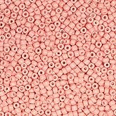 Bala&Fillic Light Pink Color 3mm Seed Beads About 3600pcs/100Grams in Bag, 8/0 Glass Craft Beads for Making Bracelet and Necklace (Light Pink)