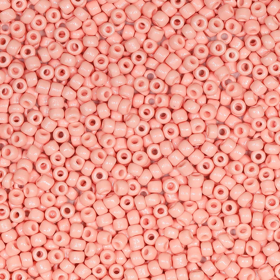 Bala&Fillic Skin Pink Color 3mm Seed Beads About 3600pcs/100Grams in Bag, 8/0 Glass Craft Beads for Making Bracelet Necklace Earring(Skin Pink)