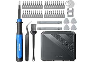 WESDUT 52in1 Precision Screwdriver Set, [S2 Alloy Steel] Small Screw Driver, Mini Repair Kit, PC Accessories, PS4/PS5 Cleaning Kit, Tiny Tool, Fit MacBook, Computer, Laptop, Watch, Eyeglass, Ring Doorbell