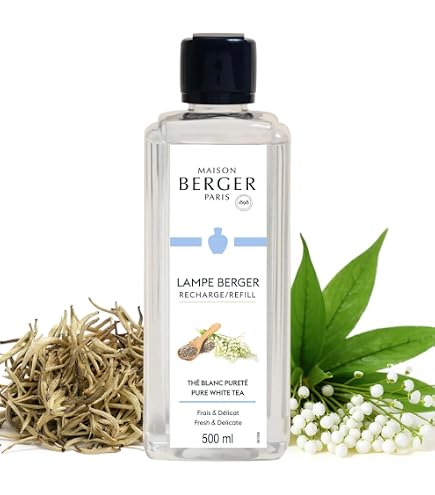 Amazon.com: MAISON BERGER Lampe Berger Refill, 1 L, Pure White Tea