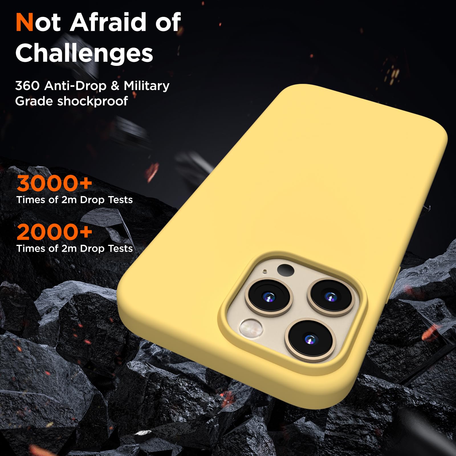 COFFKER Designed for iPhone 14 Pro Case, Liquid