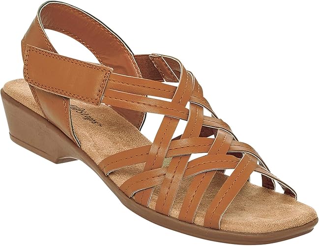 faux leather strappy sandals