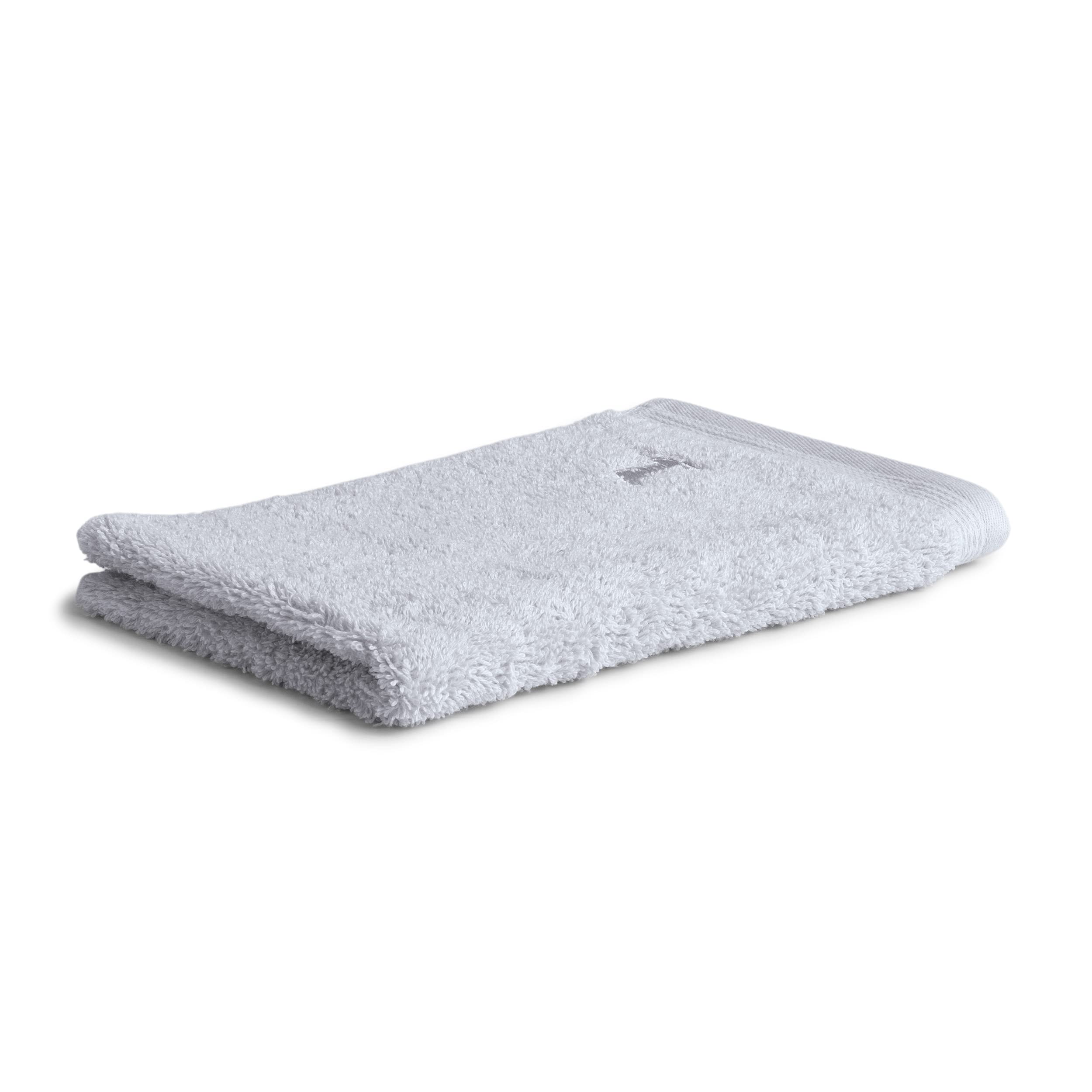 möve Superwuschel guest towel 30 x 50 cm made of 100% cotton, silver