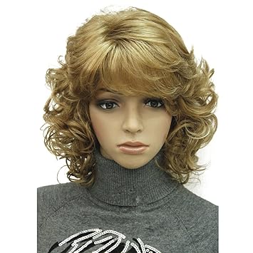 Buy 19 Lt Strawberry Blonde Aimole Short Curly Wig Synthetic