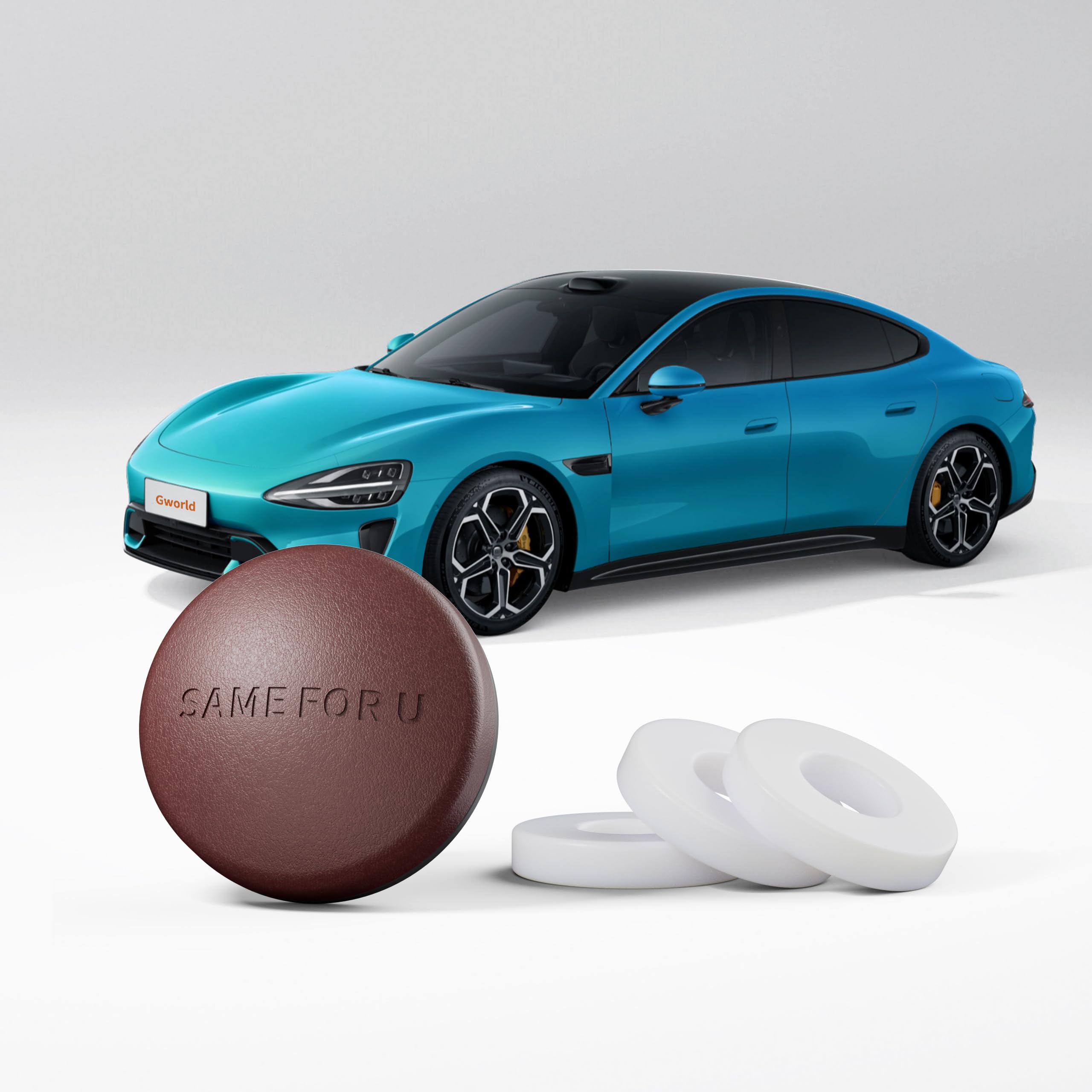 GWORLD Car Air Freshener Vent Clip with 3 Scents | Car Odor Eliminator | Provides Long Lasting | New Car Smell Air Freshener for Auto or Home - Elevate Every Drive (Red, 3 Scents)