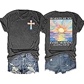 Christian Shirts for Women Bible Verse Shirt Jesus Faith T-Shirt Inspirational Religious Gift Tee Tops