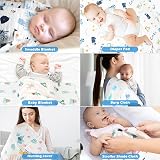 Maliton 6 Pack Muslin Burp Cloths 70x70cm 100% Cotton 6 Layers Baby view 7