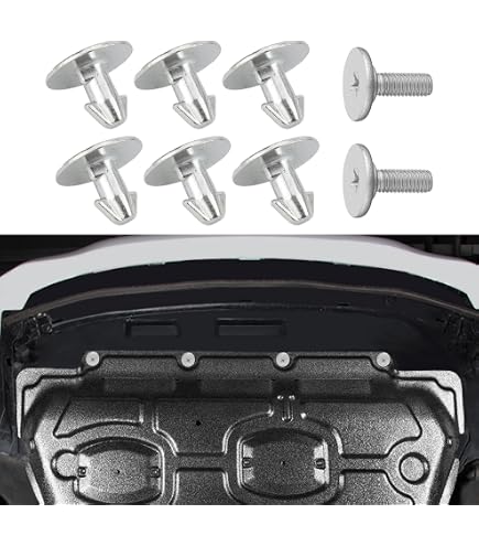 artapek Lower Engine Cover Pin Screws Bolts Splash Shield Hardware Compatible with Honda Accord Civic CR-V Acura 90674-TY2-A01 90105-TBA-A00