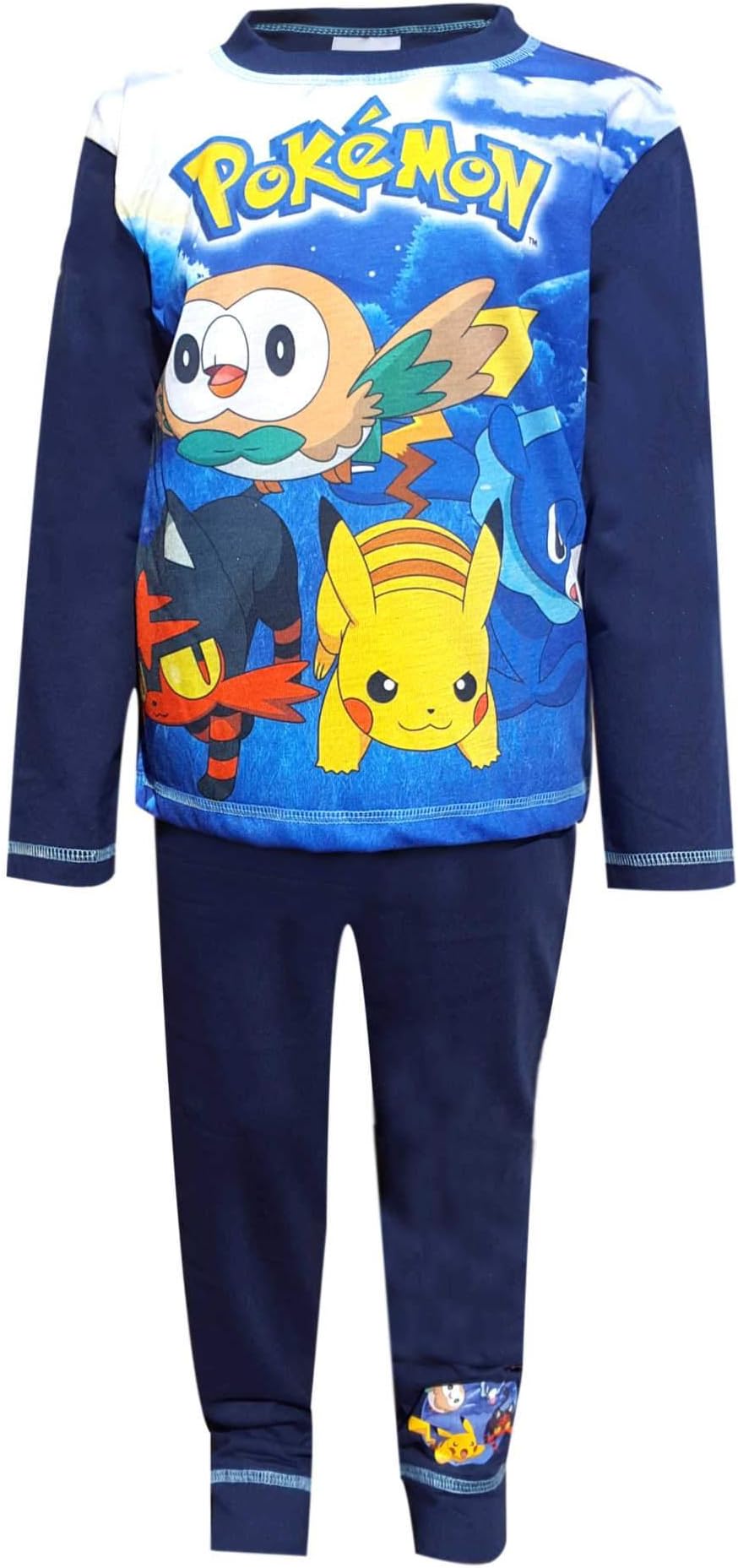 Pokemon Pikachu Boys Ivysaur Squirtle Print Pyjamas Age 5 to 12 Years