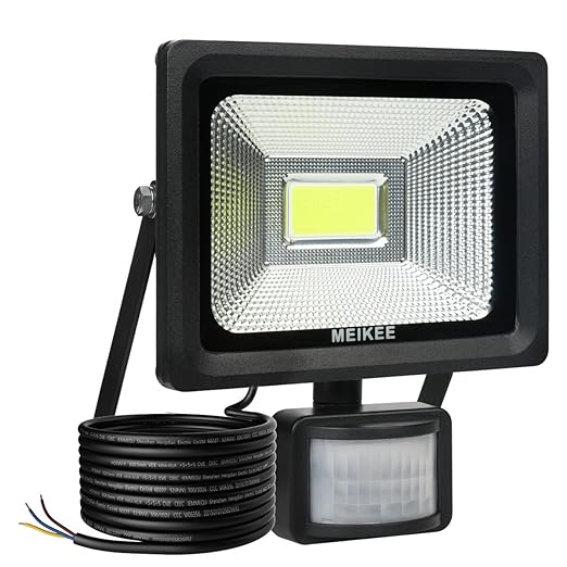 MEIKEE 20W LED Strahler mit Bewegungsmelder 2000 LM superhell LED Fluter IP66 wasserdicht Außenstrahler Flutlichtstrahler Sch