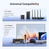 UGREEN Ethernet Splitter 1 to 2 1000Mbps USB-C Power Cable LAN RJ45 view 7