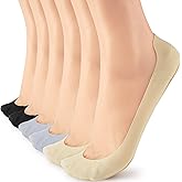 WISVOOO No Show Socks Womens Liner Ultra Low Cut Non Slip Invisible Socks for Flats