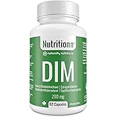 DIM Supplement for Women and Men - Promotes Estrogen Balance - Made in Canada - 200 mg Capsules of Premium Natural Diindolylm