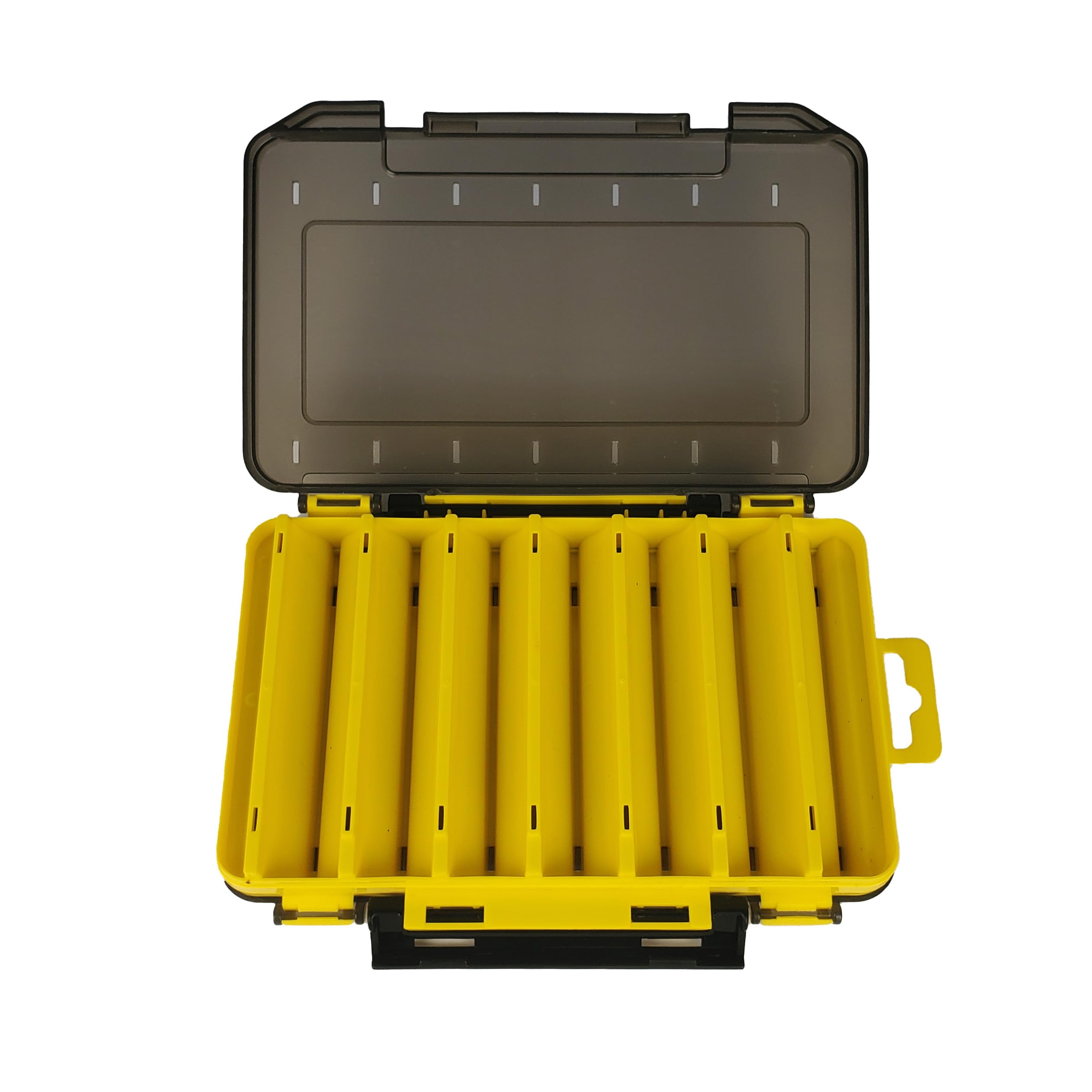 Photo 1 of V-groove double-sided fast drainage hard bait portable plastic storage box?14 Slots (Y1420)
