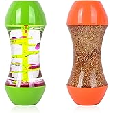 FKYTION Liquid Motion Bubbler 2-Pack, Colorful Sensory Toys, Classroom Learning & Time Management Supplies Home or School Desktop Toys (Style 2-2 Pieces)