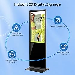 JIYANG 65 Inch Digital Signage Display,Indoor Floor