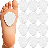 benoo Felt Metatarsal Pads for Women (12 Pads) Ball of Foot Pain Cushions | Pain Relief for All Shoe Type, Mortons Neuroma, Full Day Comfort, One Size Fits All, High Heel Cushion Pads (1/4&rdquo; Thick)