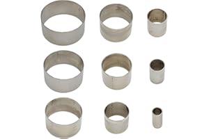 Yayatty 9 Pc Leather Cutting Die Set - Round Shape Hole Punch Tool, Leather Crafting Tool