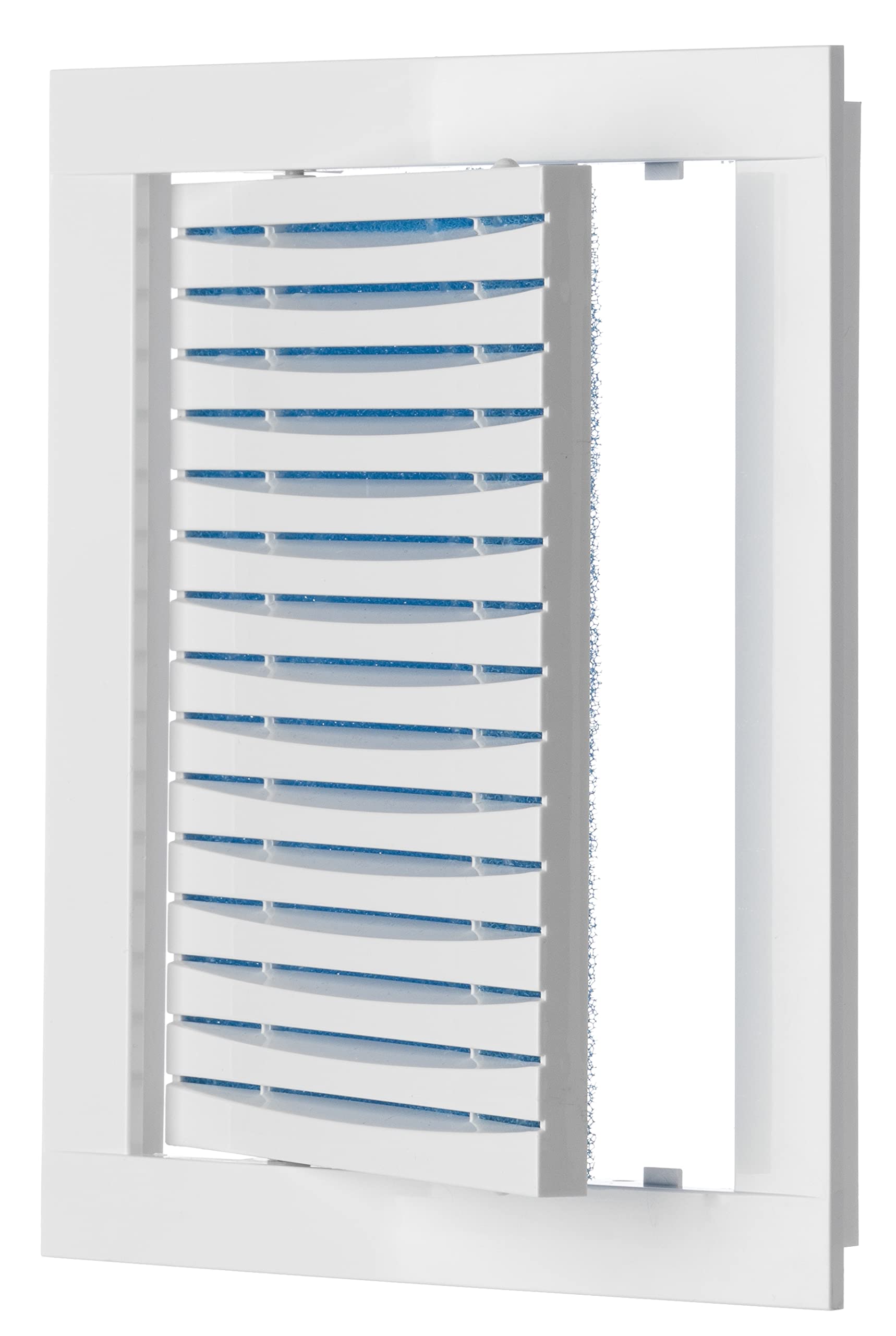 150x200mm / 6x8 inch White Plastic Ventilation Grille - Air Vent Cover with Filter - Inspection Hatch