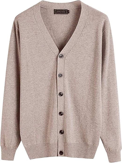 Amazon ハバー Habor カーディガン メンズ ニット Vネック 長袖 綿