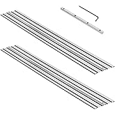 Fengind 110" Track Saw Guide Rail for DeWalt Track Saws, 55" x 2 Guide Rail with Connector Replacement for DeWalt DWS5022, Pe