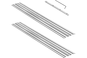 110" Track Saw Guide Rail for DeWalt Track Saws, 55" x 2 Guide Rail with Connector Replacement for DeWalt DWS5022, Perfect fo