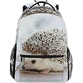 senya Hedgehog School Backpack for Boys Girls Bookbag Travel Bag One Size Multicolored 4