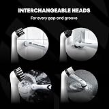 SONICSCRUBBER Household Combi Pack Electric Scrubbing Brush 10K rpm 4 heads view 6