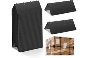 Memorywuu 25 Pcs Flatbed Edge Protectors for Cargo Loads 4 Inches Edge Corner Protectors Plastic Tiedown Protector Cargo Load Protection for Truck Shipping Flatbed Truck Accessories