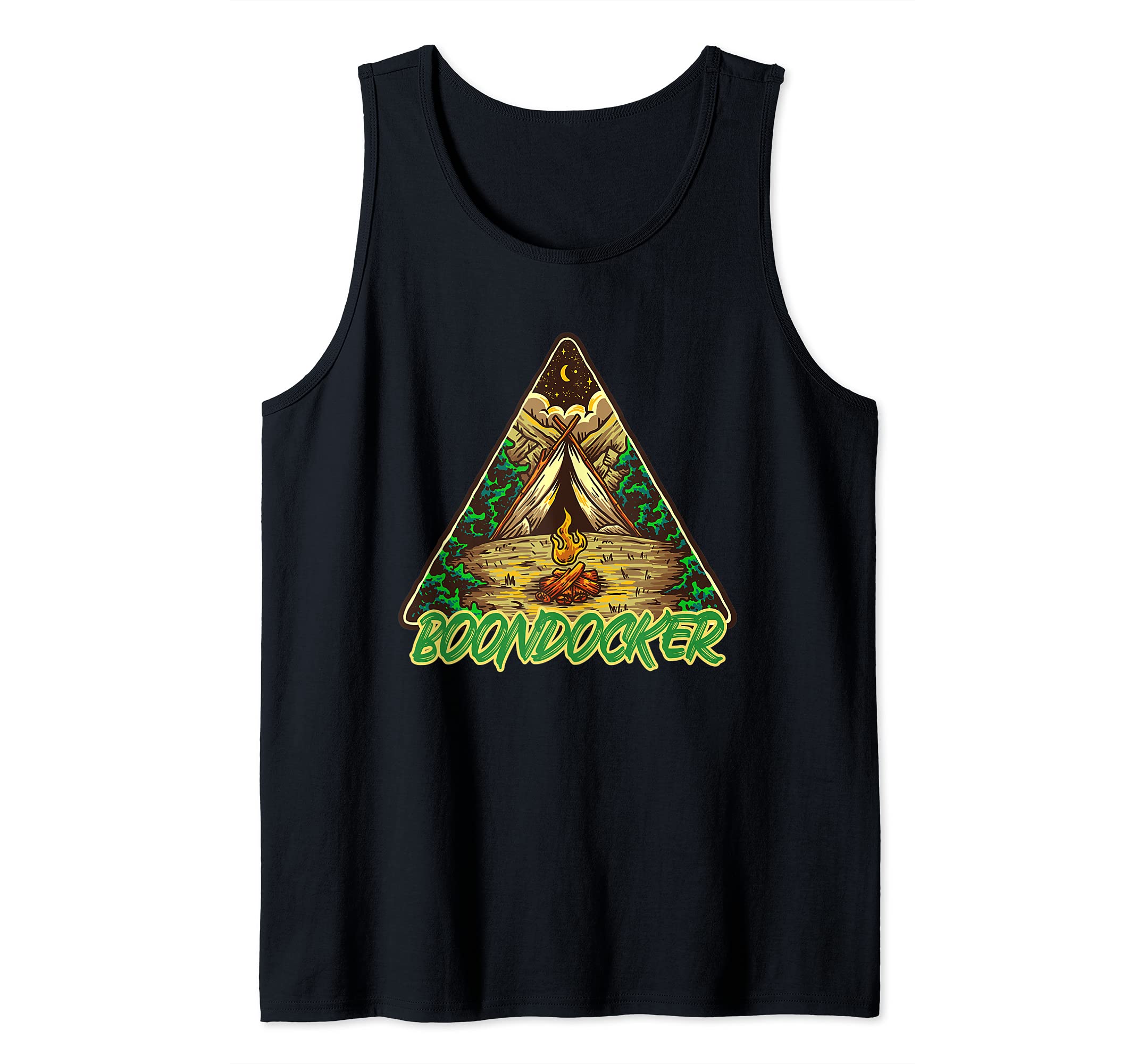 Boondocker Boondocking Hiking Fishing Tent Camping Nature Tank Top