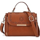 Gladdon Small Crossbody Purses for Women Trendy Shoulder Handbags with Floral Cutouts