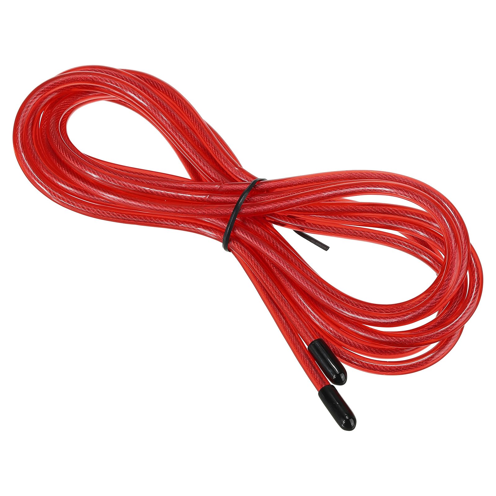 PATIKIL 10Ft Speed Jump Rope Replacement Cable, 4.5mm Professional Skipping Rope Replacement for High-Speed Jump Ropes, Red