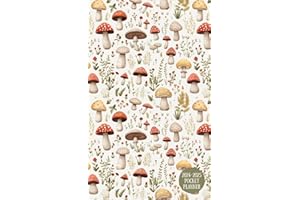2024-2025 Pocket Planner: 2-Year Dated Monthly Mini Calendar Book for Purse Jan 24-Dec 25 (Mushrooms)