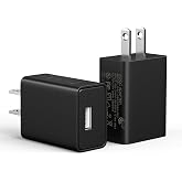 2-Pack Power Adapter for Outdoor WYZE Cam, Blink Mini, Ring Cam, Nest Black | Security Camera Charger Plug